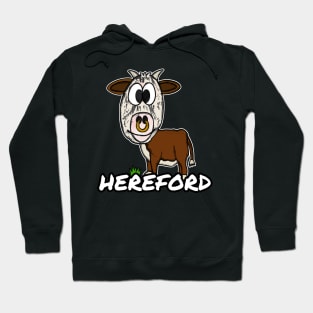 Hereford Cattle Livestock Farmer Texas Herefordshire Funny Hoodie